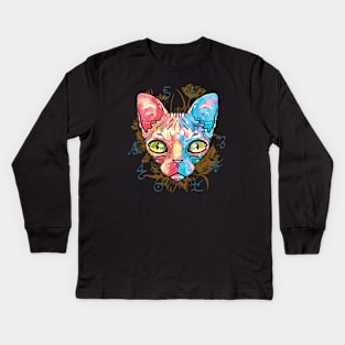 Sphynx Cat Kids Long Sleeve T-Shirt